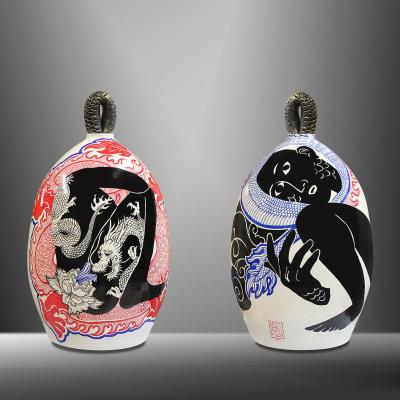 JAPON / Balise Edo/ sculpture-céramique Elia Pagliarino / haut. hors bouchon : 42 cm