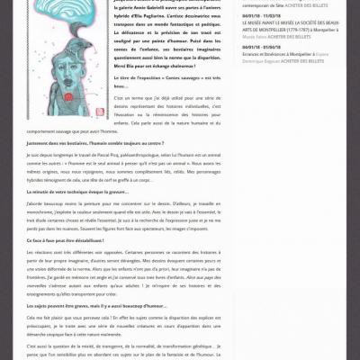 Interview MAGAZINE IDEM par Sandy Berthomieu 7 fevr 2018