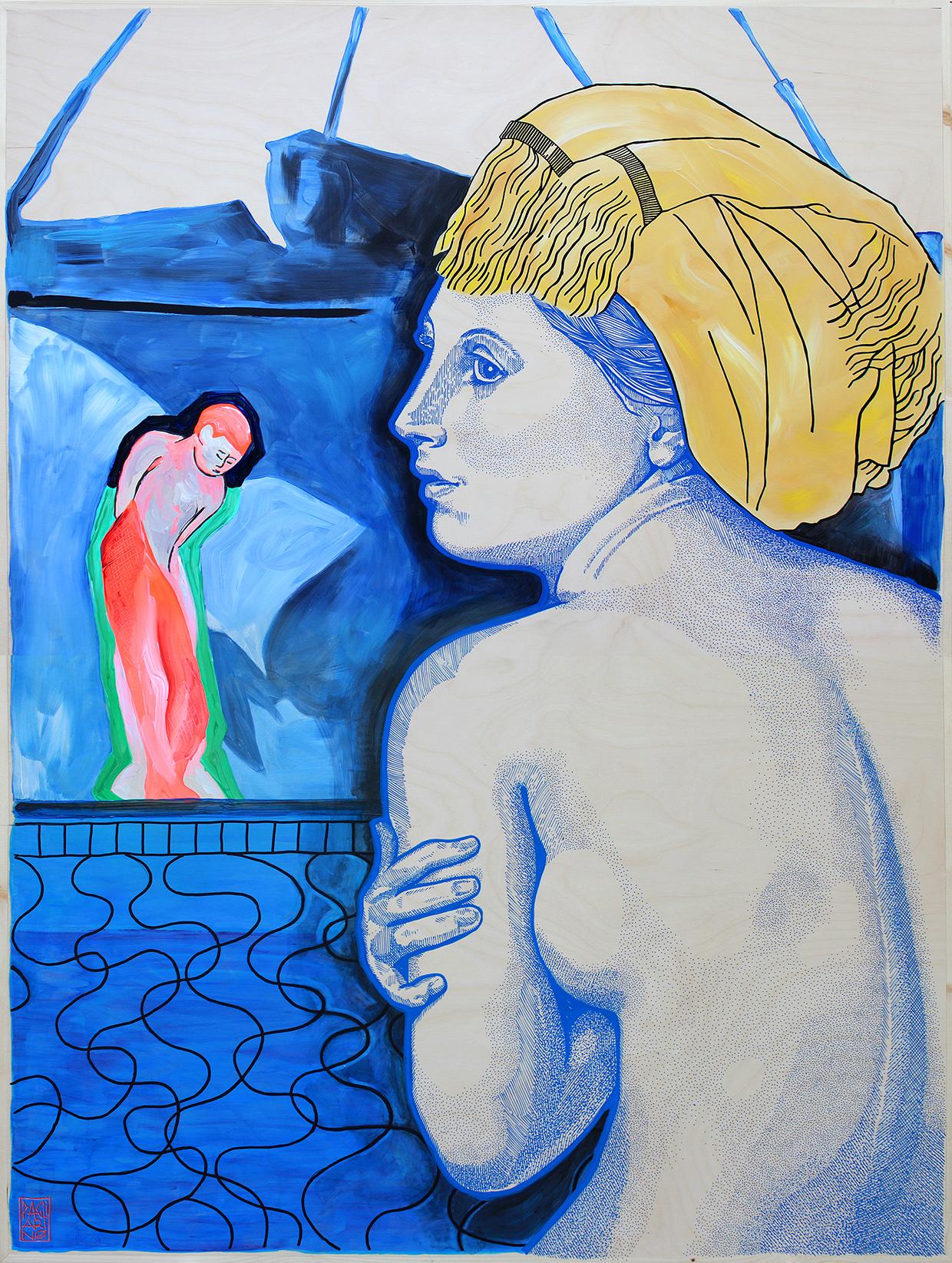 Swimming Pool (d'après Ingres, Matisse et Hockney)