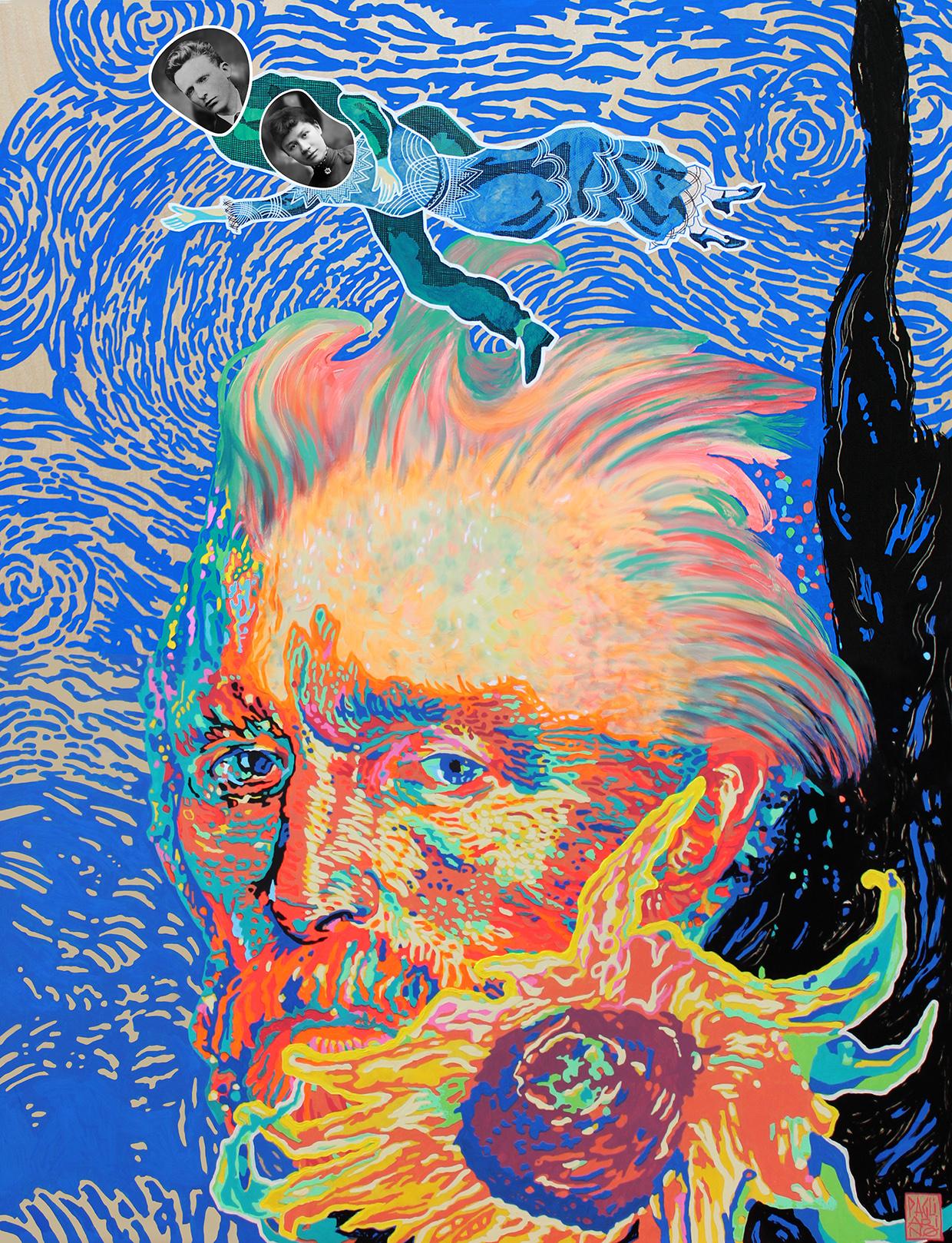 Van Gogh au Tournesol / elia pagliarino / 90 x 115 cm