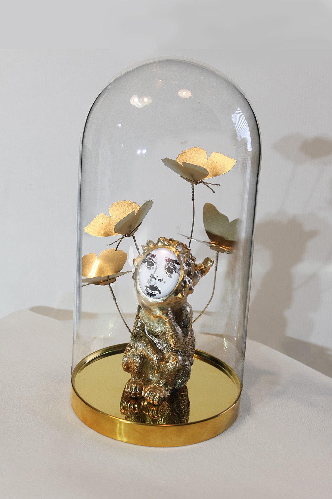 Des papillons dans le ventre monkey baby sculpture elia pagliarino bdf