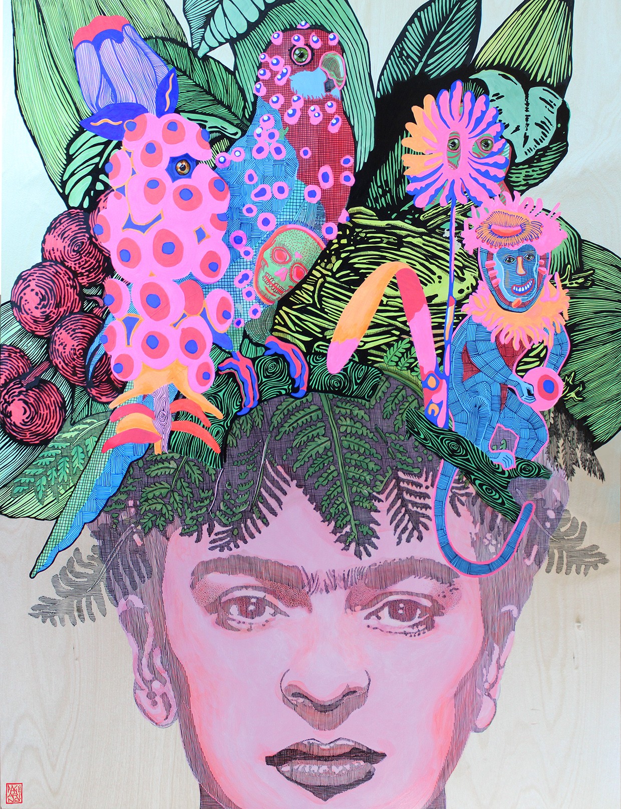 Frida ii peinture elia pagliarino bdf 1