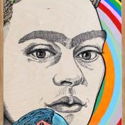 Frida III / 30 x 90 cm / Elia pagliarino