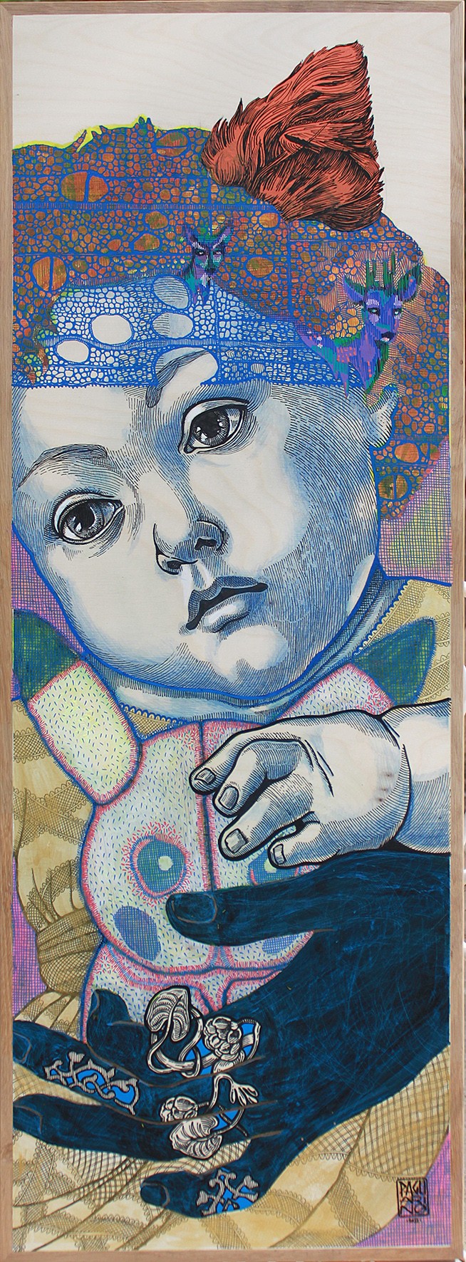 L'Enfant de Botticelli / 30 x 90 cm / elia pagliarino / VENDUE