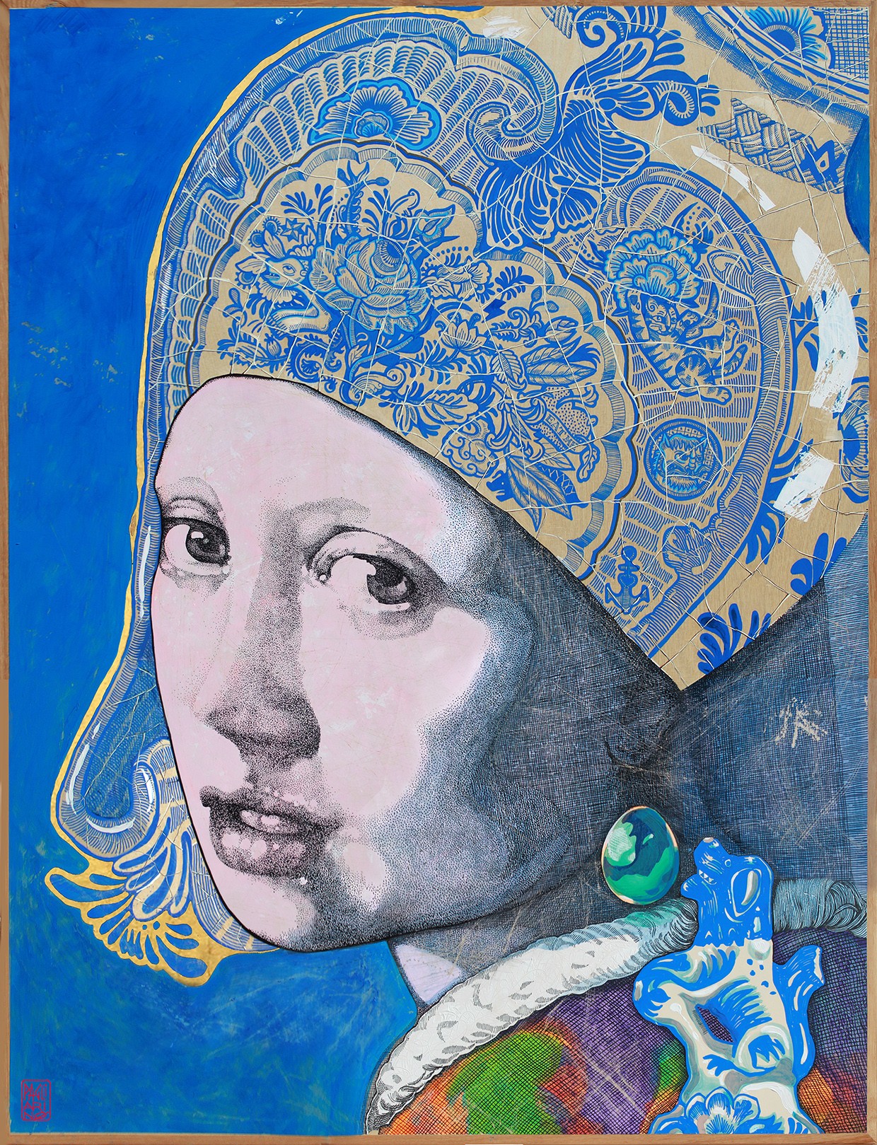La Jeune Fille à la Perle II (d'après Vermeer) / VENDUE