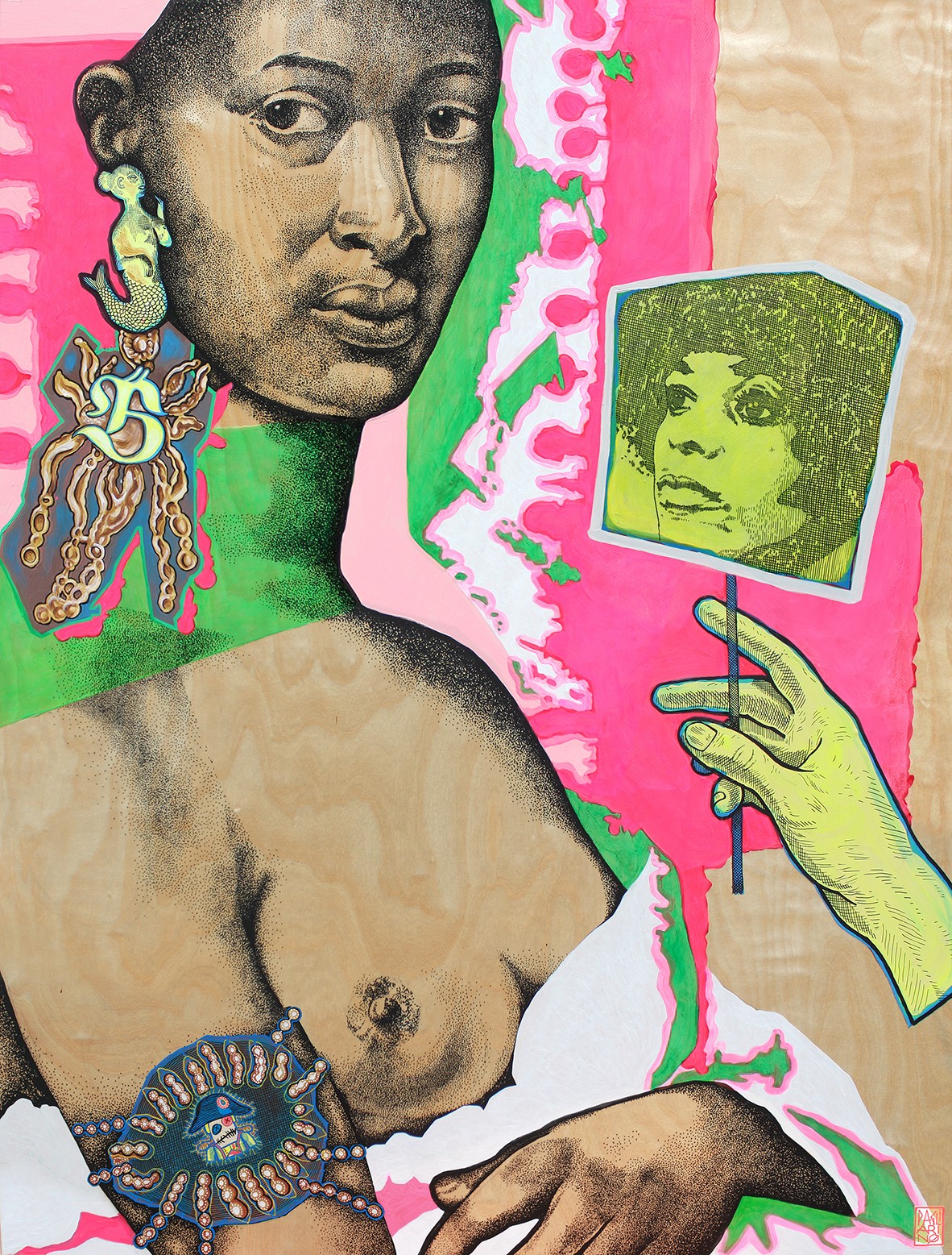 Madeleine & Angela (d'après Marie-Guillemine Benoist) / Elia pagliarino / 90 x 115 cm