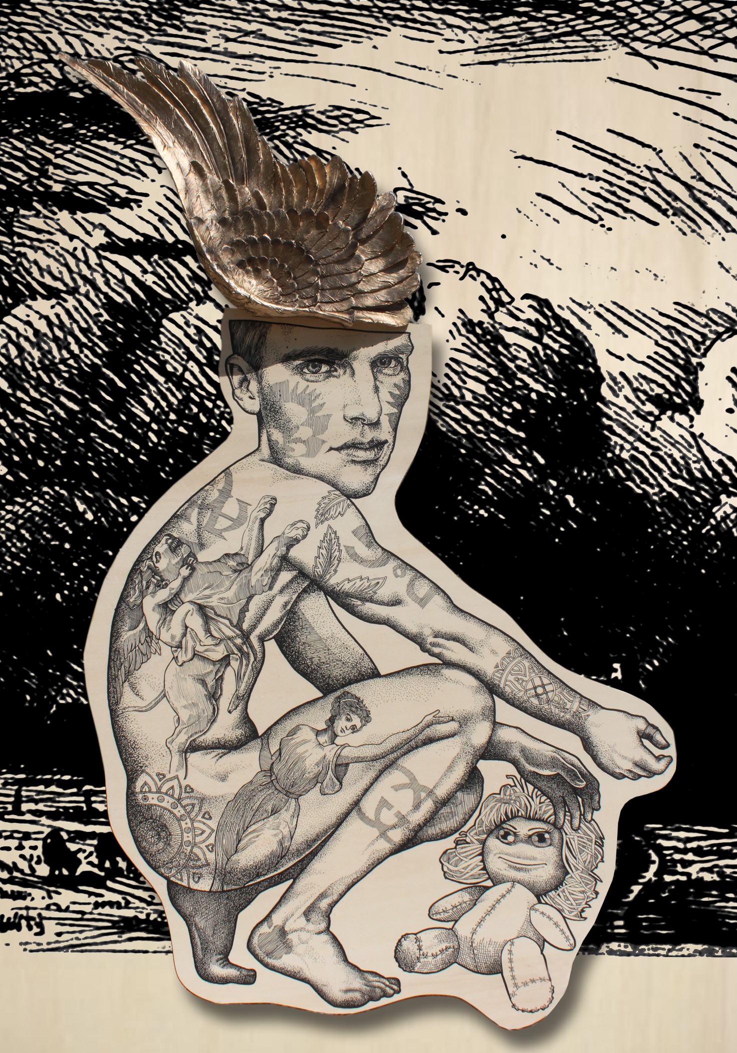 Theatre V, Birdy / 122 x 135 cm / elia pagliarino / VENDUE