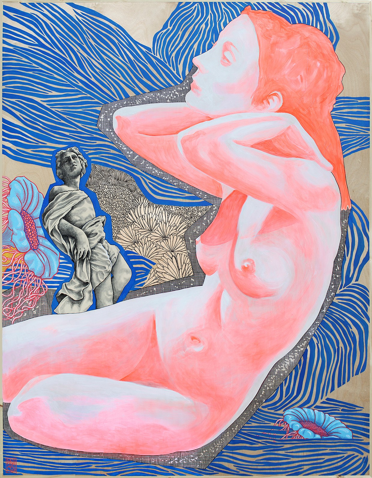 Ulysse et Calypso / 91 x 118 cm / Elia pagliarino
