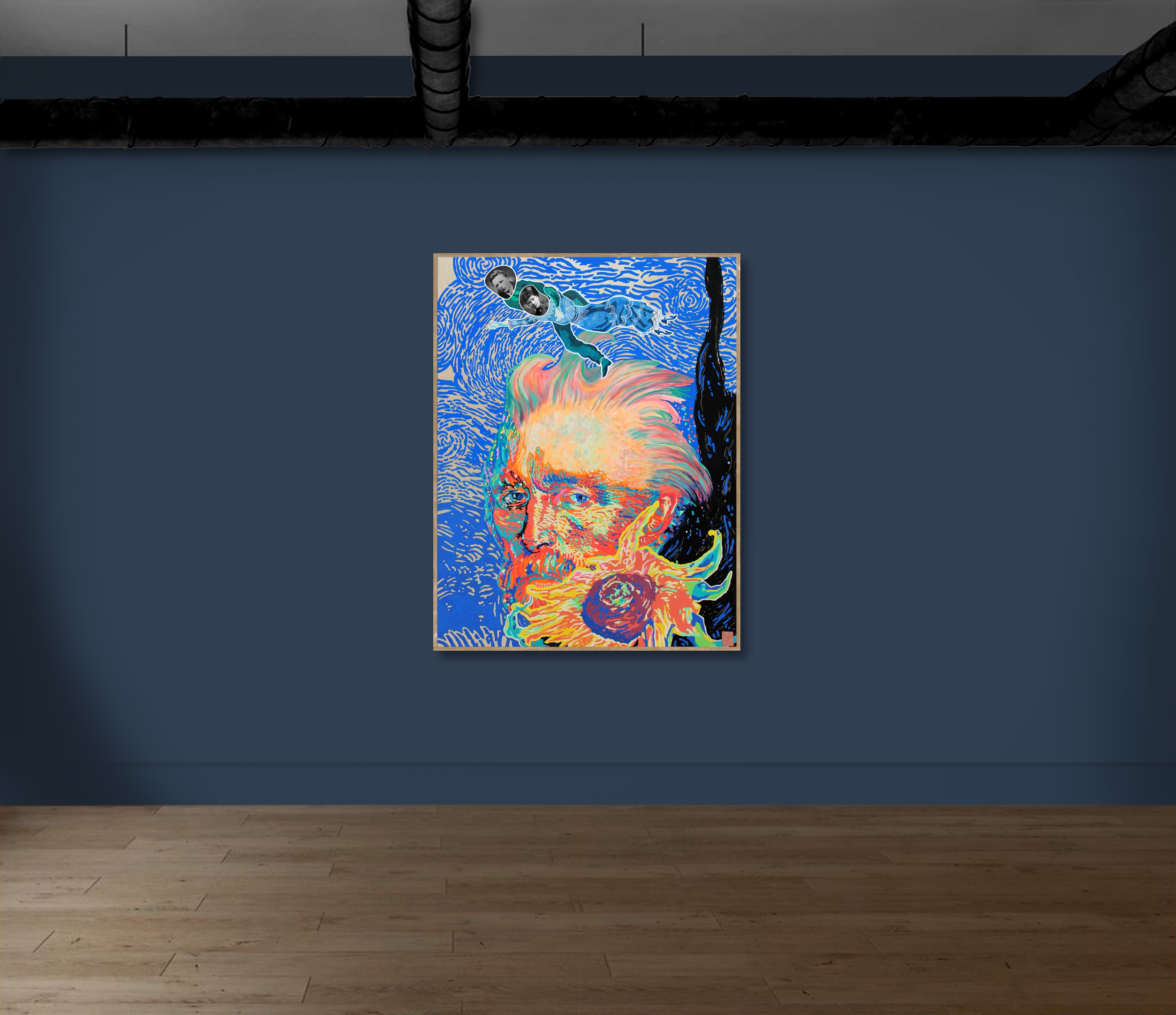 Van Gogh au Tournesol / elia pagliarino / 90 x 115 cm