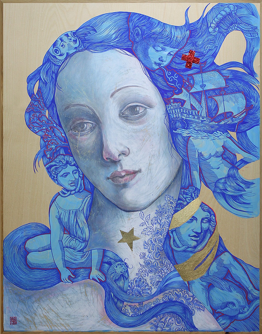 Vénus Méditerranée (d'après Botticelli) / elia pagliarino / VENDUE